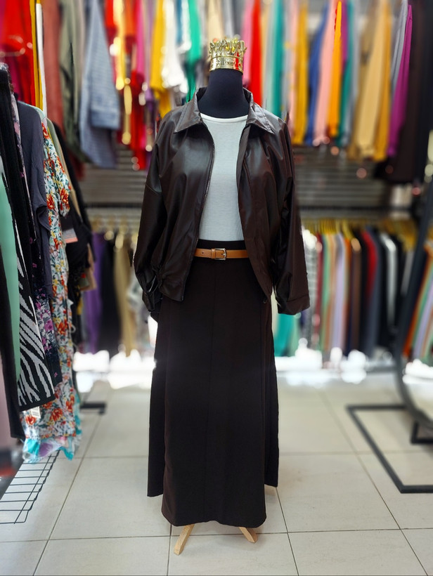 دامن کرپ ۸ترک
