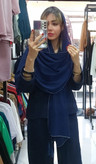 شال نخی دورنواردوزی شده