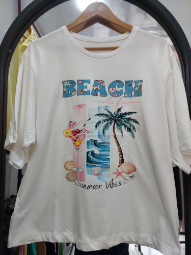 تیشرت هاوایی BEACH