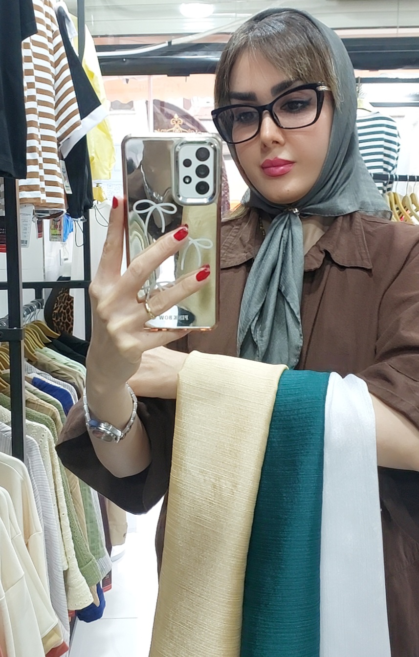 مینی اسکارف کریستالی رنگی