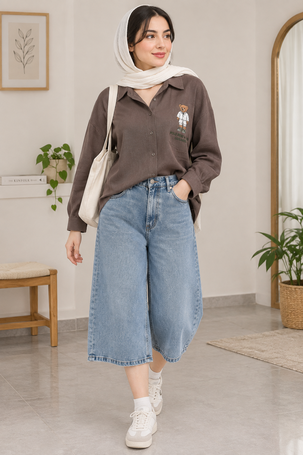 شومیز باکسی دخترونه طرح خرسی