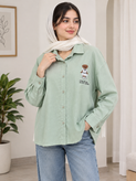 شومیز باکسی دخترونه طرح خرسی